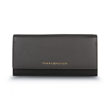 Tommy Hilfiger Taliyah Womens Leather Flap Wallet Grey