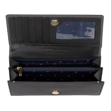 Tommy Hilfiger Taliyah Womens Leather Flap Wallet Grey