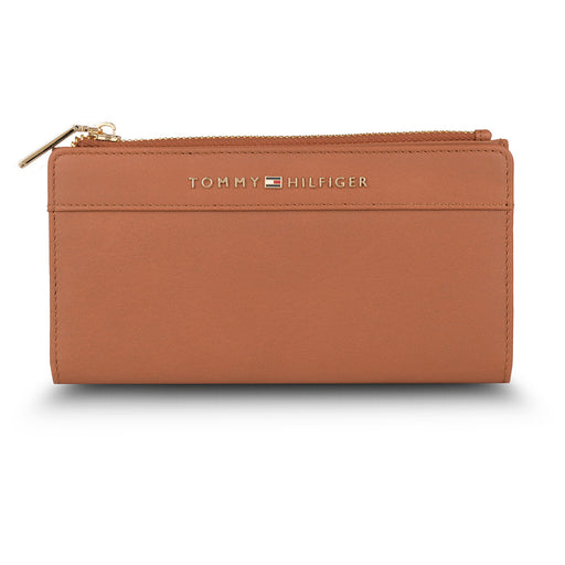 Tommy Hilfiger Sherlyn Womens Leather Tri Fold Wallet Tan