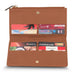 Tommy Hilfiger Sherlyn Womens Leather Tri Fold Wallet Tan