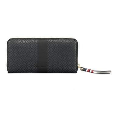 Tommy Hilfiger Yaritza Womens Leather Zip Around Wallet Black