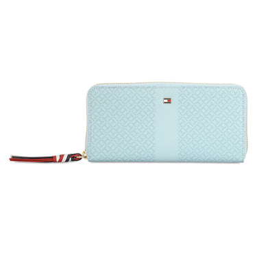 Tommy Hilfiger Yaritza Womens Leather Zip Around Wallet Blue