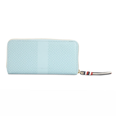 Tommy Hilfiger Yaritza Womens Leather Zip Around Wallet Blue