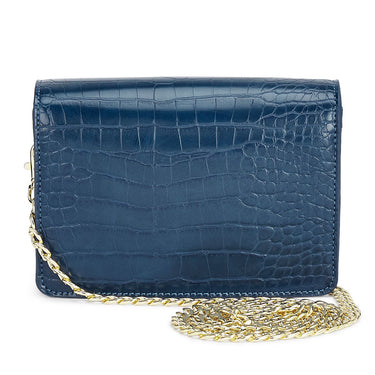 Tommy Hilfiger Katelyn Plus Cactus Textured Womenbs Vegan Leather Sling Navy