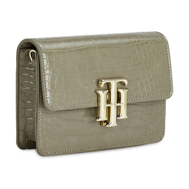 Tommy Hilfiger Katelyn Plus Cactus Textured Womenbs Vegan Leather Sling Cactus