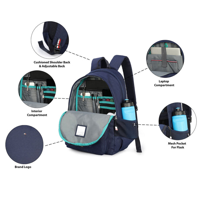 Tommy Hilfiger Maddison Laptop Backpack Navy