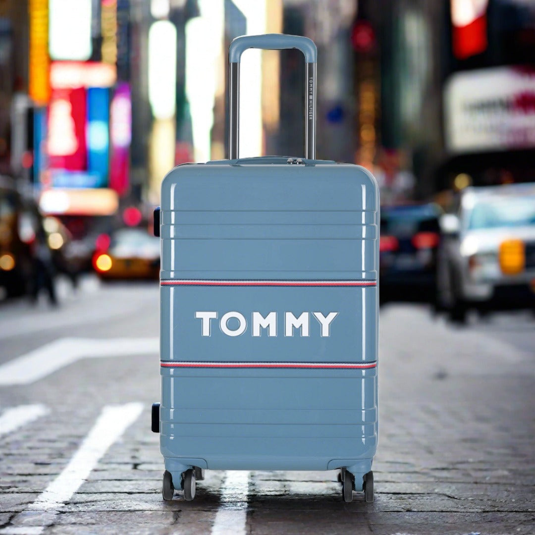 Tommy Hilfiger Wall Street Unisex Hard Luggage Aegean Blue