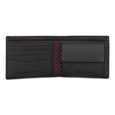 Tommy Hilfiger Riley Men Leather Global Coin Wallet Black
