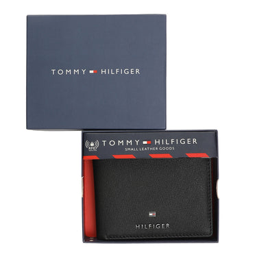 Tommy Hilfiger Riley Men Leather Global Coin Wallet Black
