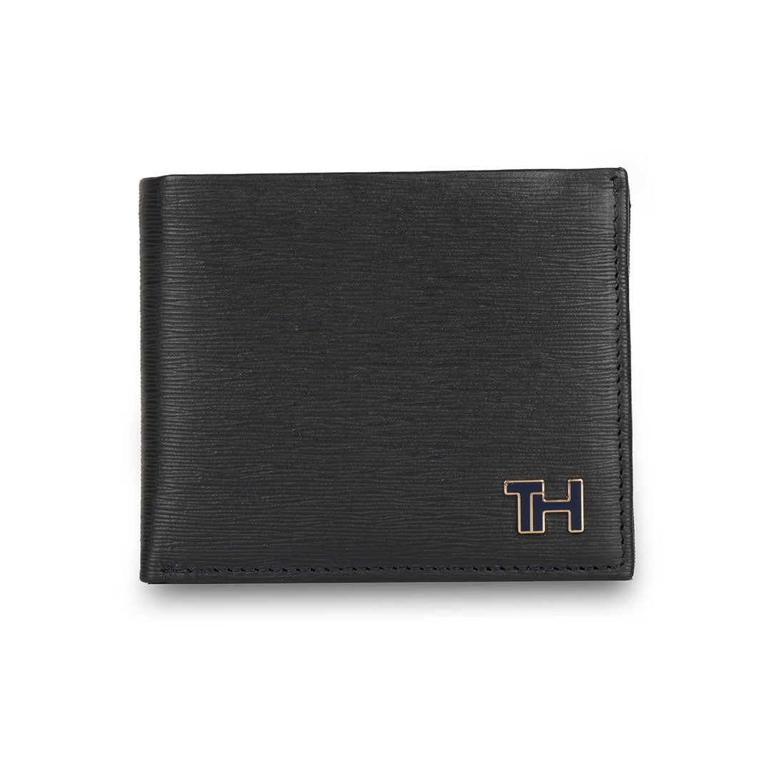 Tommy Hilfiger Finn Men Leather Global Coin Wallet Black