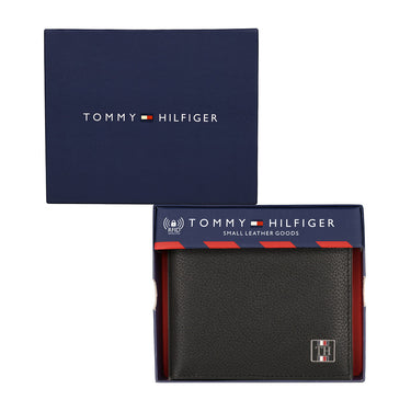 Tommy Hilfiger Cody Menbs Leather Global Coin Wallet Black