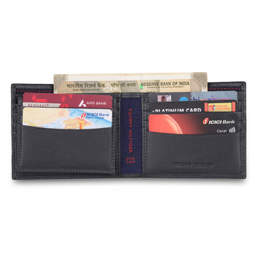 Tommy Hilfiger Cody Menbs Leather Global Coin Wallet Navy