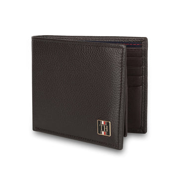 Tommy Hilfiger Cody Menbs Leather Global Coin Wallet Brown