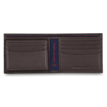 Tommy Hilfiger Cody Menbs Leather Global Coin Wallet Brown