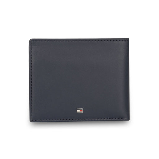 Tommy Hilfiger Seth Mens Leather Global Coin Wallet Blue