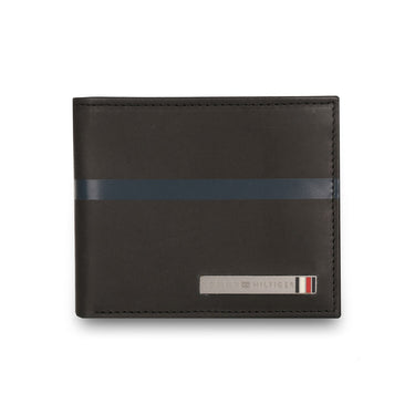 Tommy Hilfiger Arthur Men Leather Global Coin Wallet Black