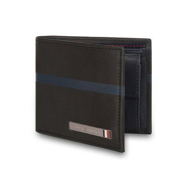 Tommy Hilfiger Arthur Men Leather Global Coin Wallet Black
