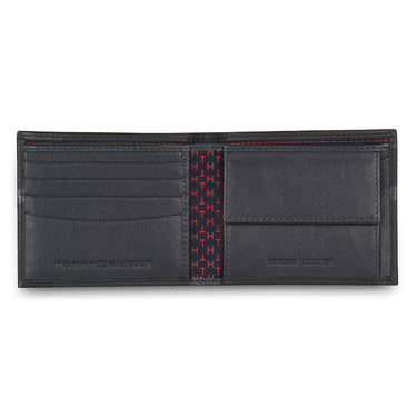 Tommy Hilfiger Arthur Men Leather Global Coin Wallet Black