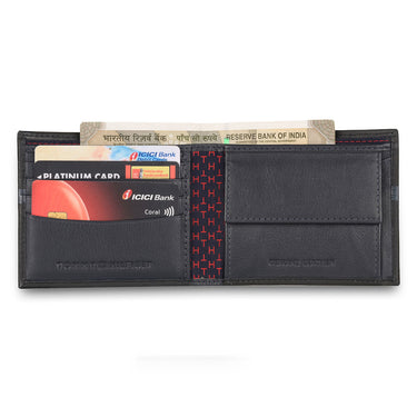 Tommy Hilfiger Arthur Men Leather Global Coin Wallet Black
