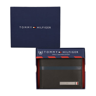 Tommy Hilfiger Arthur Men Leather Global Coin Wallet Black