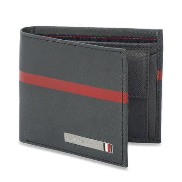 Tommy Hilfiger Arthur Men Leather Global Coin Wallet navy