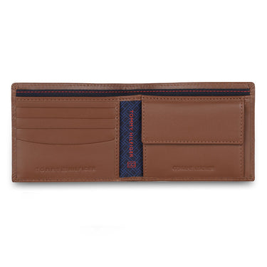Tommy Hilfiger Cyril Men Leather Global Coin Wallet Tan