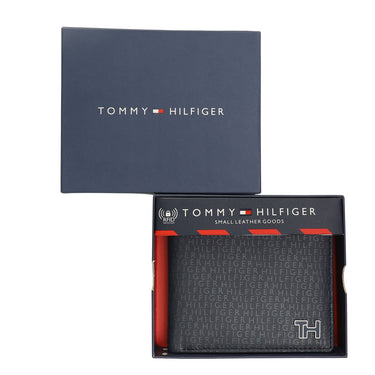 Tommy Hilfiger Cyril Men Leather Global Coin Wallet Navy