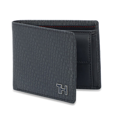 Tommy Hilfiger Cyril Men Leather Global Coin Wallet Navy