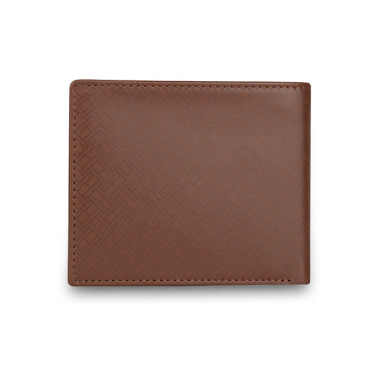 Tommy Hilfiger Anton Men Leather Passcase Wallet tan