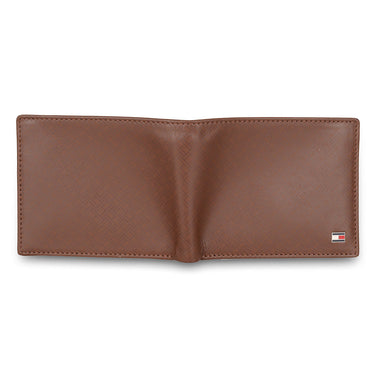 Tommy Hilfiger Anton Men Leather Passcase Wallet tan