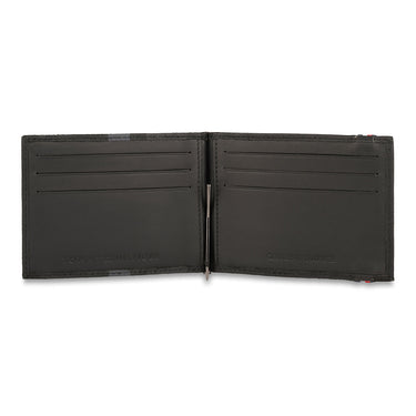 Tommy Hilfiger Joel Mens Leather Money Clip Wallet Black