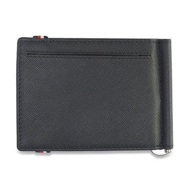 Tommy Hilfiger Riley Men Leather Money Clip navy