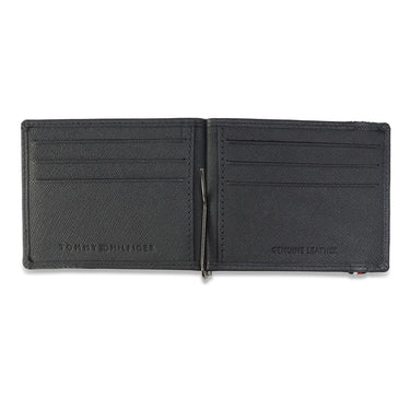Tommy Hilfiger Riley Men Leather Money Clip navy