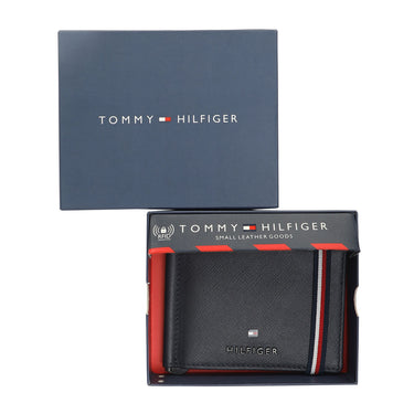 Tommy Hilfiger Riley Men Leather Money Clip navy