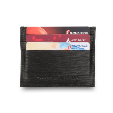 Tommy Hilfiger Finn Menbs Leather Card Holder Black
