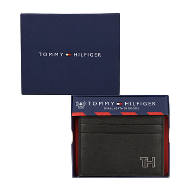 Tommy Hilfiger Finn Menbs Leather Card Holder Black