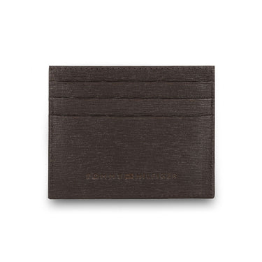 Tommy Hilfiger Finn Menbs Leather Card Holder Brown