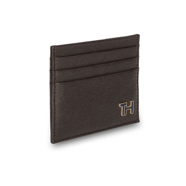 Tommy Hilfiger Finn Menbs Leather Card Holder Brown
