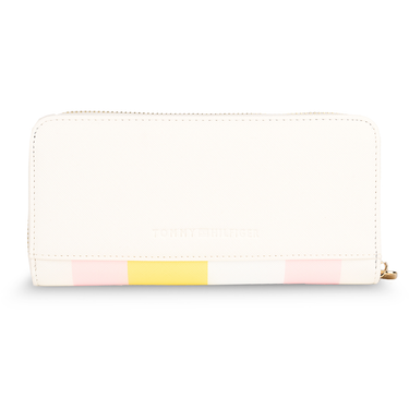 Tommy Hilfiger Lainey Womenbs Leather Zip Around Wallet white