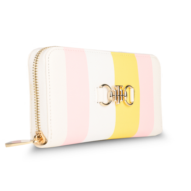Tommy Hilfiger Lainey Womenbs Leather Zip Around Wallet white