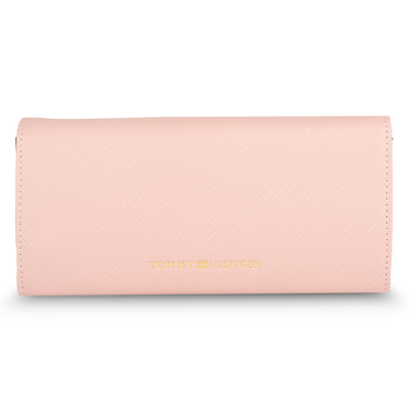 Tommy Hilfiger Paloma Womenbs Leather Flap Wallet Pink