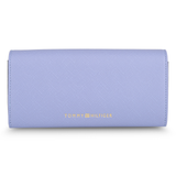 Tommy Hilfiger Paloma Womenbs Leather Flap Wallet Blue
