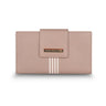 Tommy Hilfiger Alivia Womenbs Leather Flap Wallet Beige