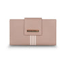 Tommy Hilfiger Alivia Womenbs Leather Flap Wallet Beige