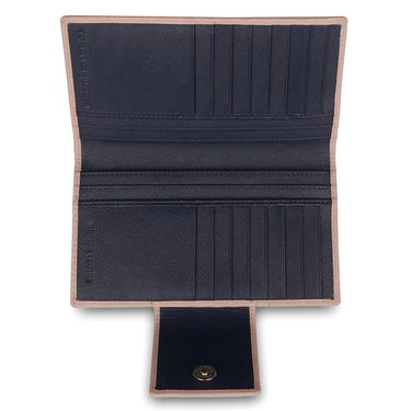 Tommy Hilfiger Alivia Womenbs Leather Flap Wallet Beige