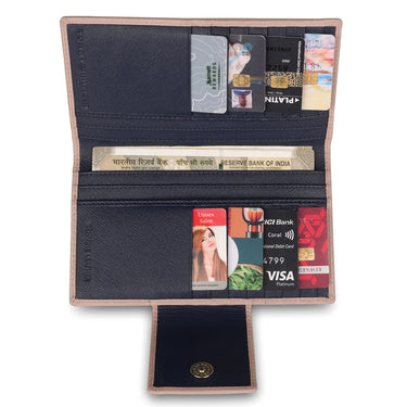 Tommy Hilfiger Alivia Womenbs Leather Flap Wallet Beige