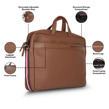 Tommy Hilfiger Morbius Business Case Tan