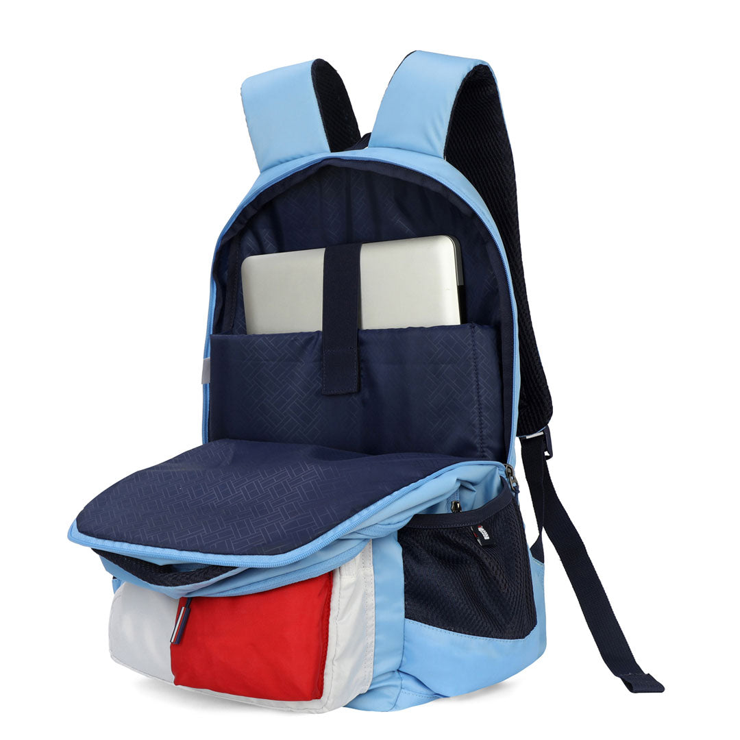Tommy Hilfiger Rex Laptop Backpack Blue & White