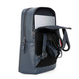 Tommy Hilfiger Prudence Unisex Leather 14 Inch Laptop Backpack Navy