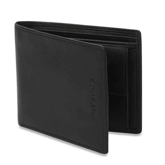 The Vertical Magnum Men Leather Global Coin Wallet Black